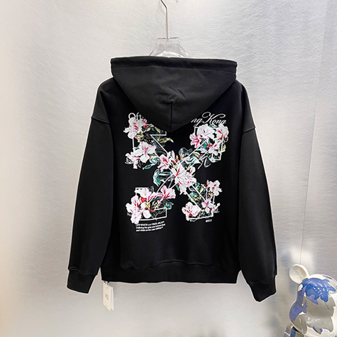 off white floral arrow hong kong limited hoodie
